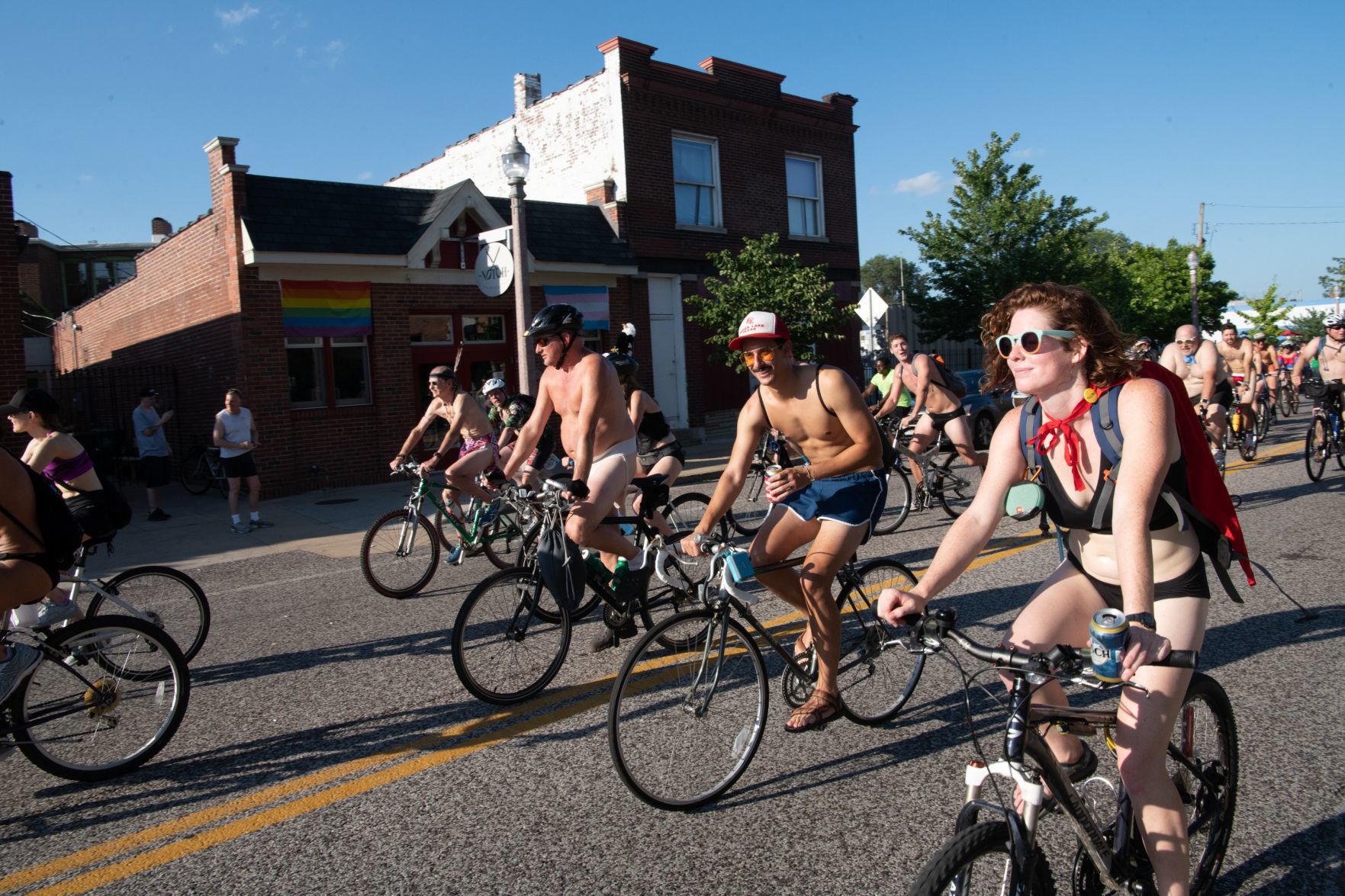 2019 World Naked Bike Ride in St. Louis